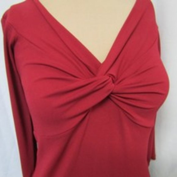 Michael Kors Collection Red Top 6 Small - Picture 3 of 8